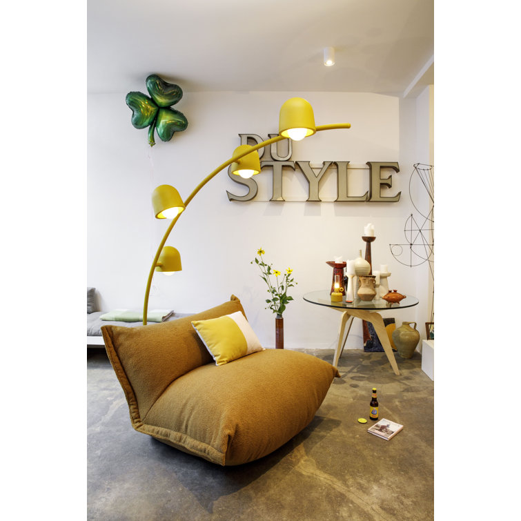 Mustard Soft Plush Minimalist Floor Chair