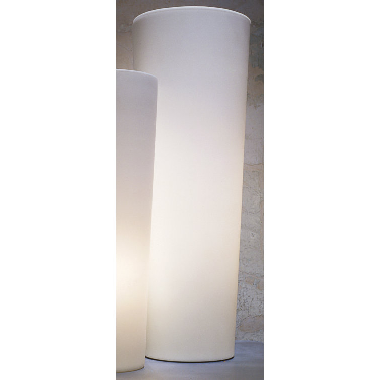 Marina Adjustable Frosted White Glass Torchiere Table Lamp