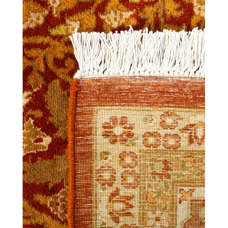 Hand-Knotted Multicolor Wool Oriental Area Rug 6'2" x 8'10"