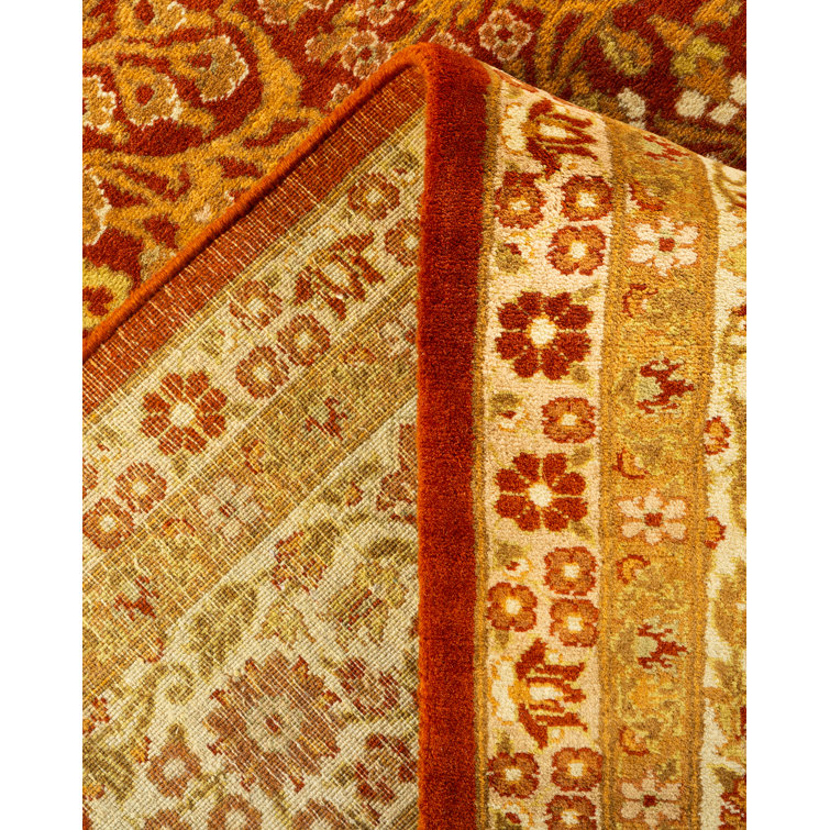 Hand-Knotted Multicolor Wool Oriental Area Rug 6'2" x 8'10"