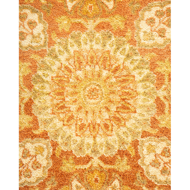 Ivory Hand-knotted Wool 8' x 10' Rectangular Area Rug