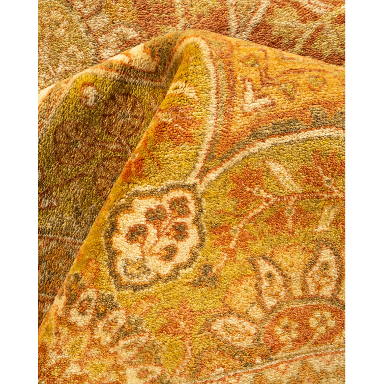 Ivory Hand-knotted Wool 8' x 10' Rectangular Area Rug