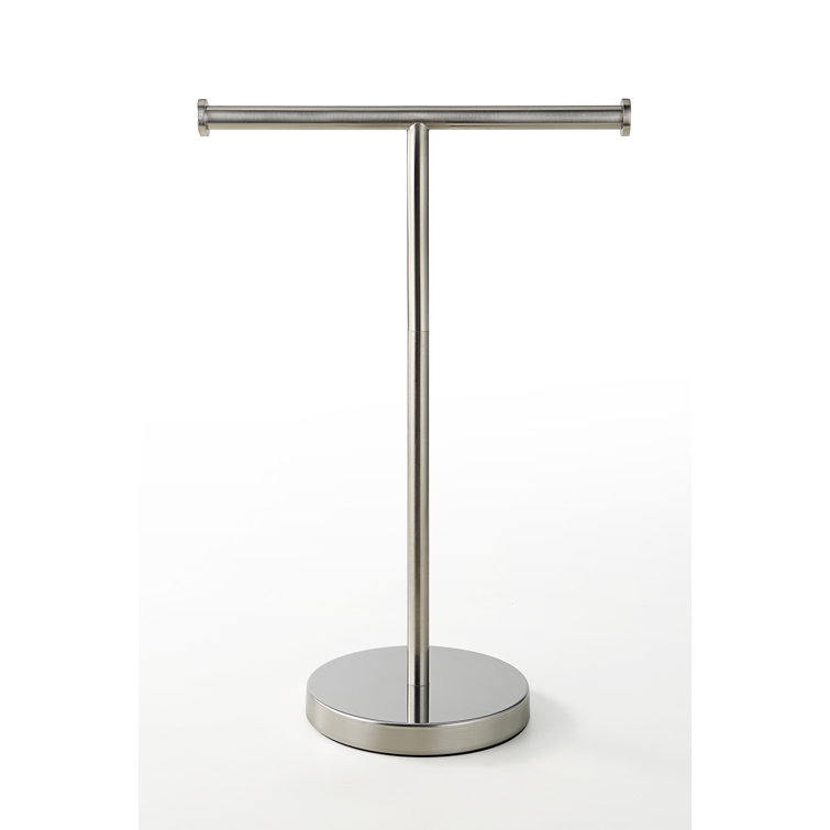 Satin Nickel Stainless Steel Countertop Hand Towel Rack