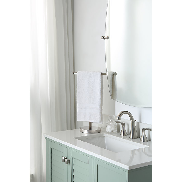 Satin Nickel Stainless Steel Countertop Hand Towel Rack