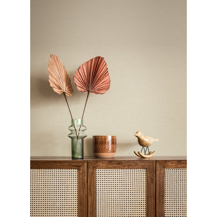Estefan Cream Non-Pasted Vinyl Wallpaper