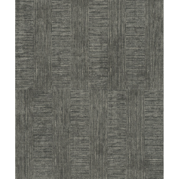 Eldorado Black and Silver Geometric Vinyl Wallpaper