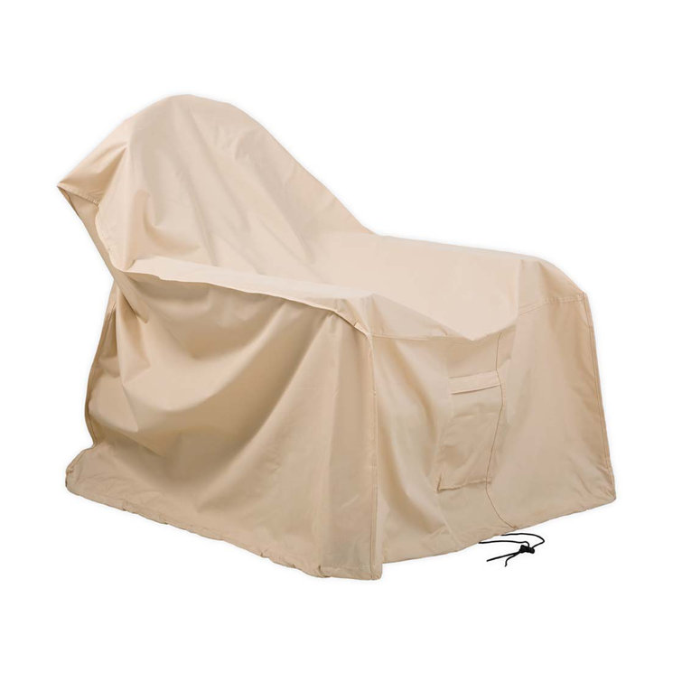 Sand Beige Polyester Deluxe Adirondack Chair Cover