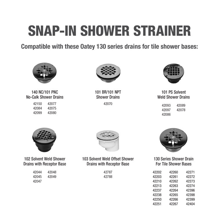 Universal 4-1/4 Inch Brushed Nickel Stainless Steel Shower Strainer