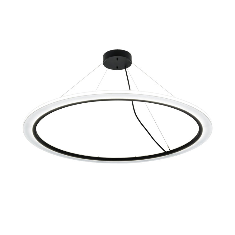 Anillo 60-Inch White Glass LED Pendant Light