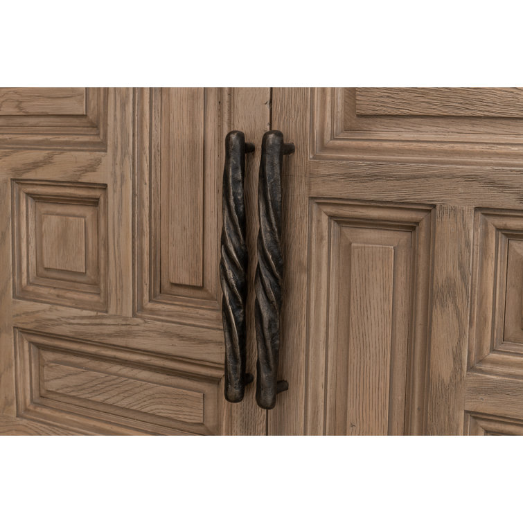 Barron Equestrian 49'' Rustic Oak Bar Cabinet