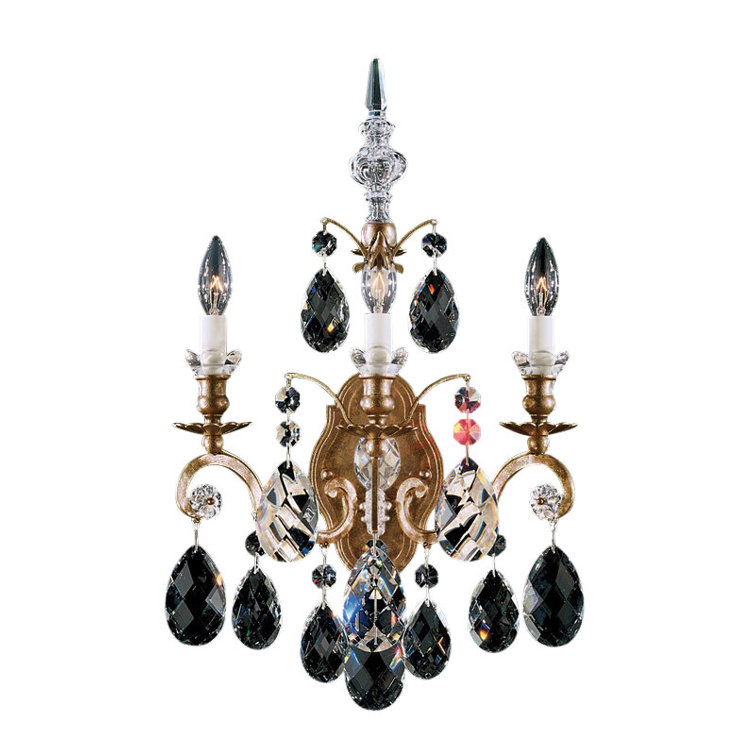 Etruscan Gold Heritage Crystal 3-Light Wall Sconce
