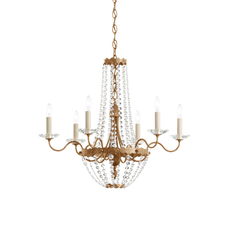 Etruscan Gold 24.5'' Classic Heritage Crystal Chandelier