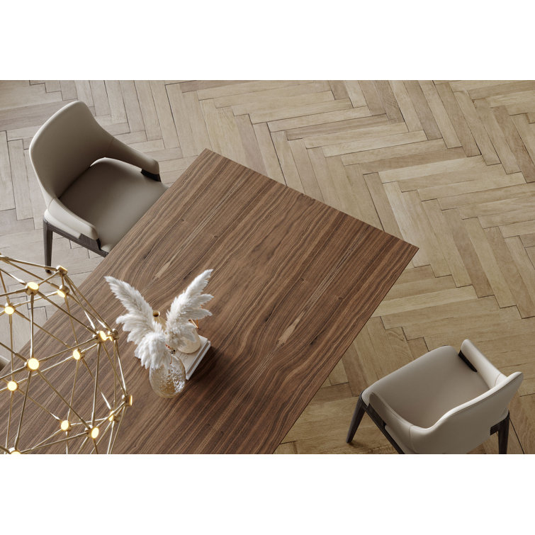 Walnut Rectangular Art Deco Dining Table for Eight