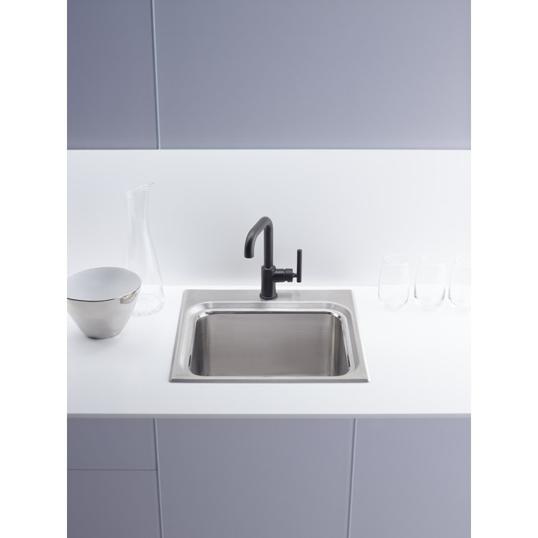 Purist Matte Black High-Arch Single-Handle Bar Faucet