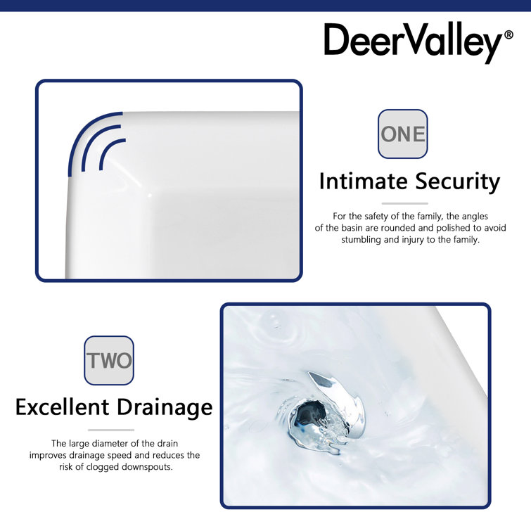 White Ceramic Rectangular Above-Counter Bathroom Vessel Sink