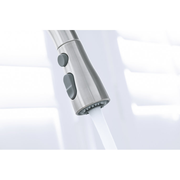 Stainless Steel Pull-Down Kitchen Faucet with Sprayhead