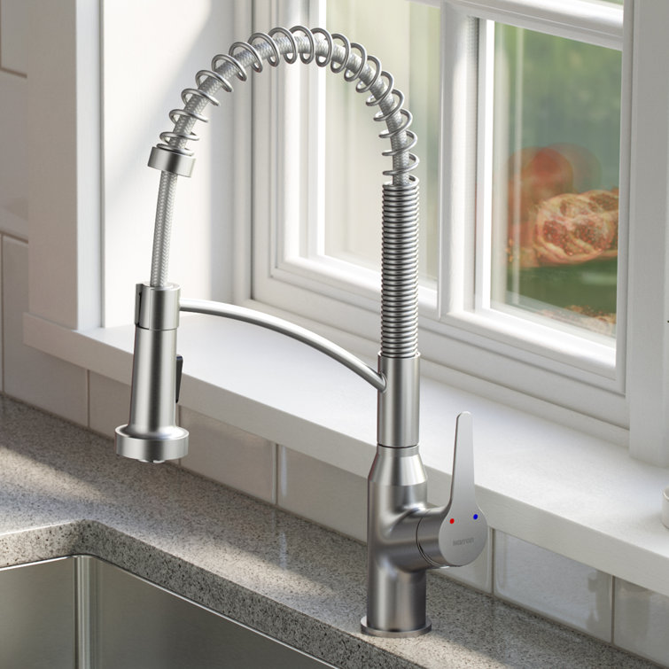 Scottsdale Stainless Steel Single-Handle Pull-Down Kitchen Faucet