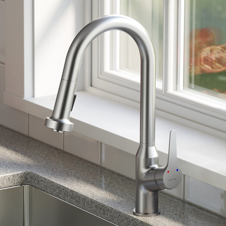 Stainless Steel Single Handle Pull-Down Kitchen Faucet
