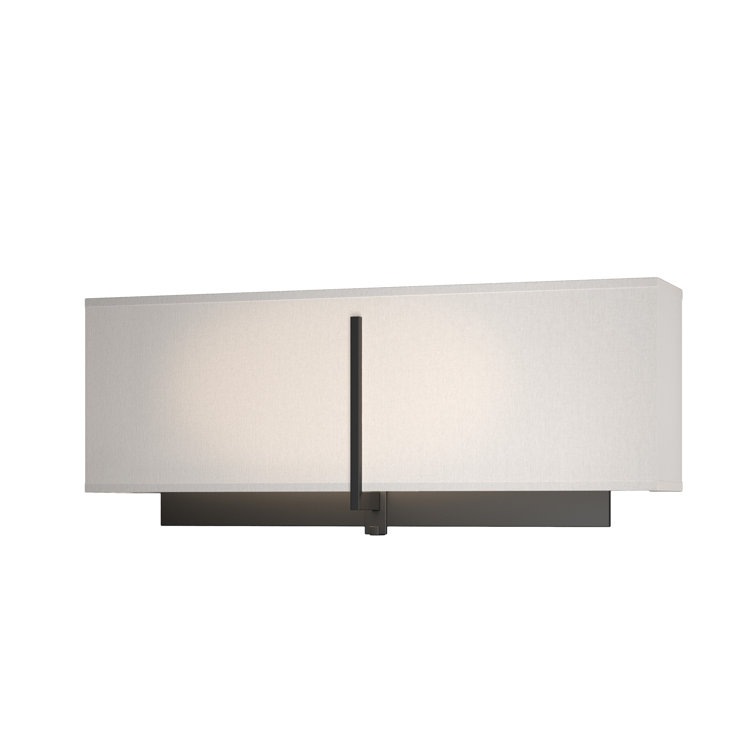 Black Steel Rectangular Shade Wall Sconce