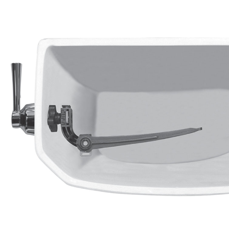 Universal Chrome Polished Toilet Tank Lever with PVC Handle