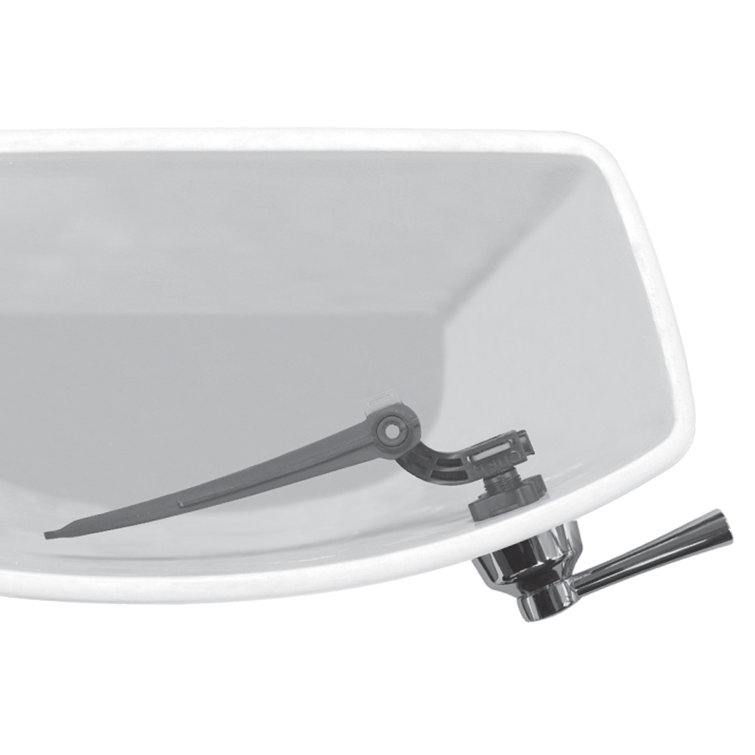 Universal Chrome Polished Toilet Tank Lever with PVC Handle