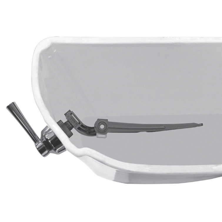 Universal Chrome Polished Toilet Tank Lever with PVC Handle