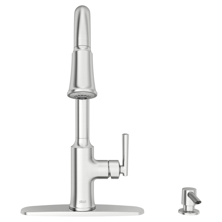 Stainless Steel Pull-Down Kitchen Faucet with Soap Dispenser