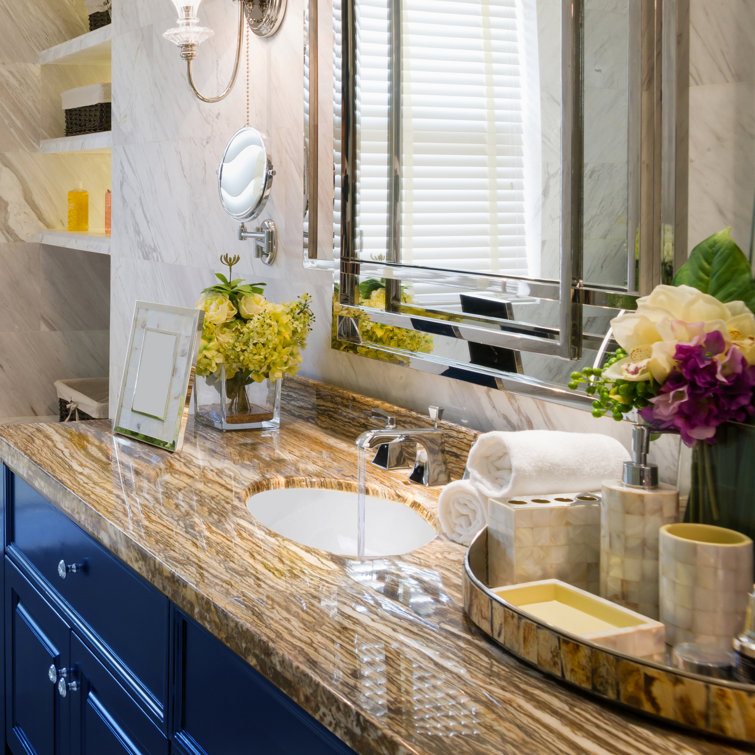 White Ceramic Oval Undermount Bathroom Sink with Overflow