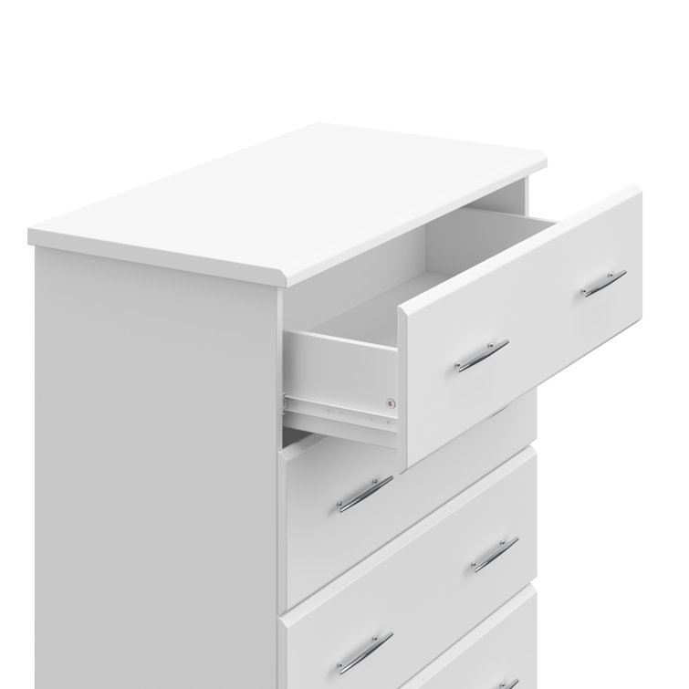 White GREENGUARD Certified 4-Drawer Nursery Dresser