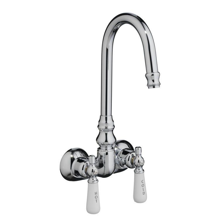 Polished Nickel Wall Mounted Traditional Brass Faucet