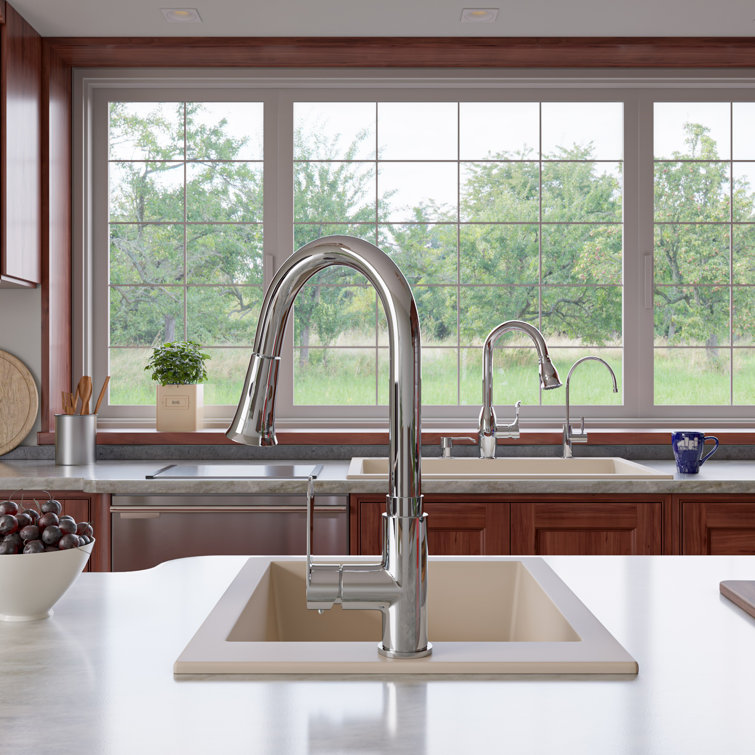 Biscuit Granite Composite Single Bowl Kitchen Sink