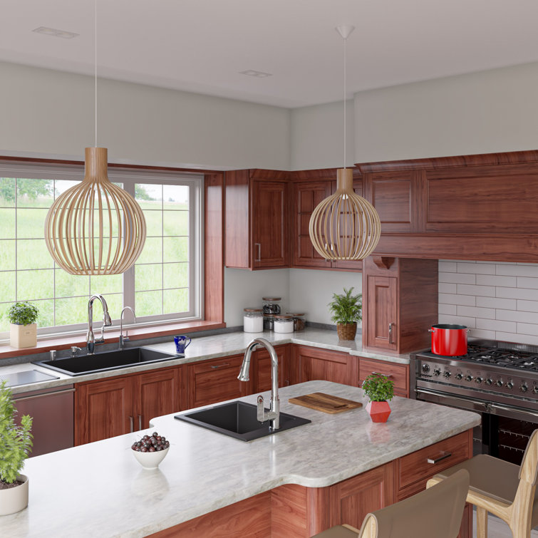 Black Granite Composite Drop-In Kitchen Sink