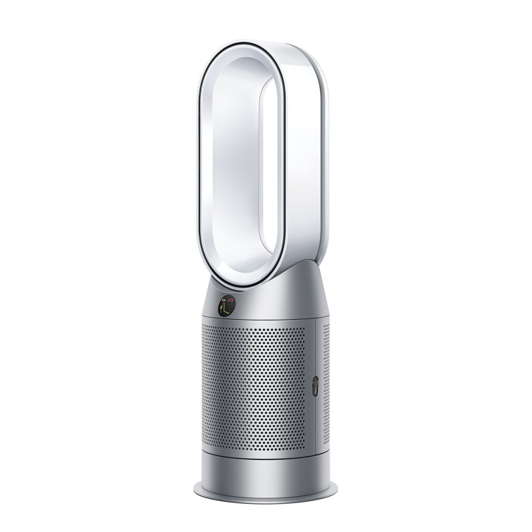 White and Silver Electric HEPA Air Purifier Fan Heater Combo