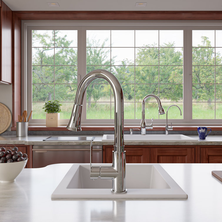 Polished Stainless Steel Modern Soap Dispenser with Refillable Bottle