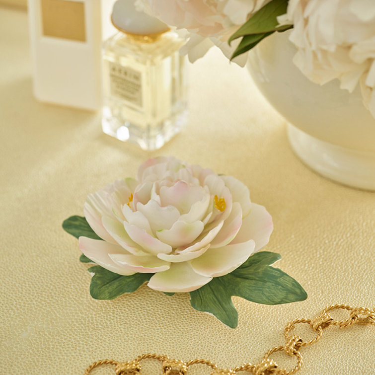 White Porcelain Flower Accent Object