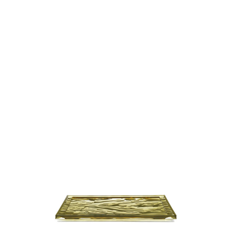 Small Green Transparent Acrylic Outdoor Tray