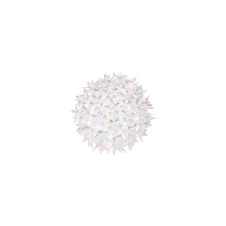 Luminous Bloom Dimmable White Sconce with Chrome Finish