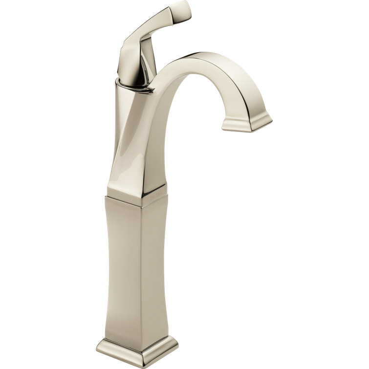 Polished Nickel Single Handle Vessel Bathroom Faucet