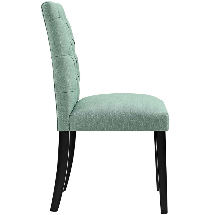 Laguna Blue Tufted Upholstered Parsons Side Chair