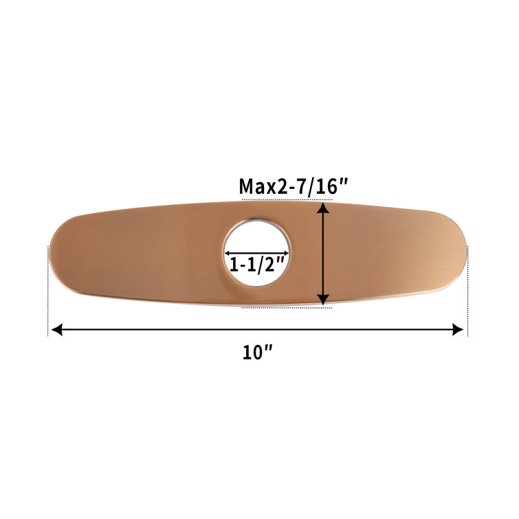10" Copper Brass Kitchen Sink Faucet Hole Cover Deck Plate