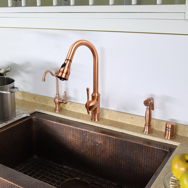 Copper Finish Rust Resistant Dishwasher Air Gap Cap