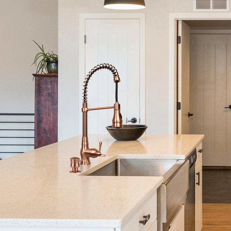 Copper Finish Brass Kitchen Sink Soap Dispenser
