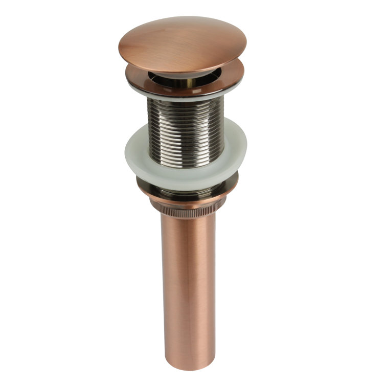 Copper Push Button Bathroom Sink Drain Stopper