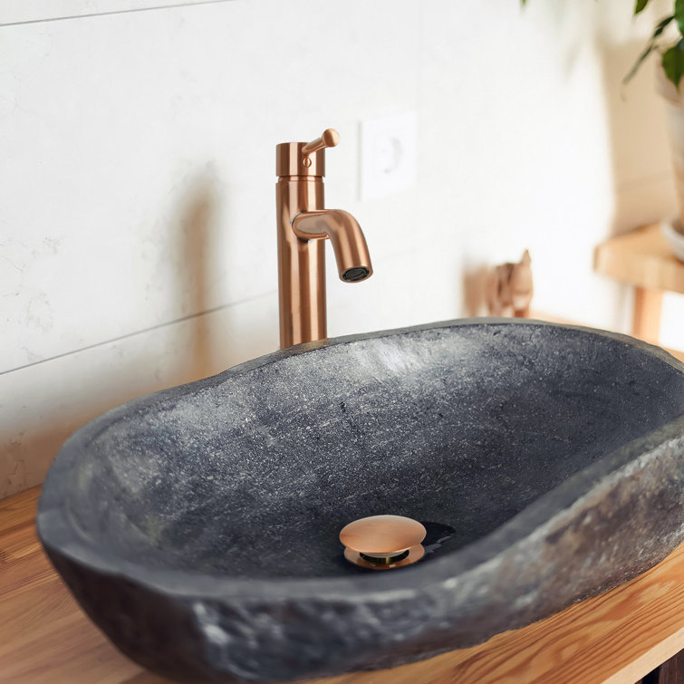 Copper Push Button Bathroom Sink Drain Stopper