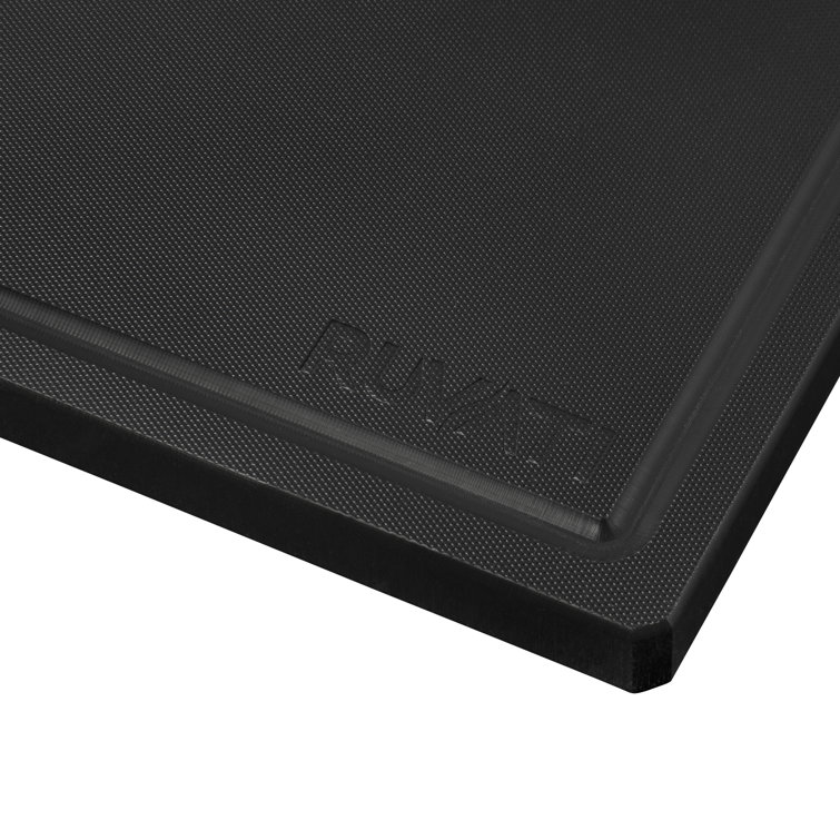 17" x 11" Black Resin Heavy-Duty Cutting Board