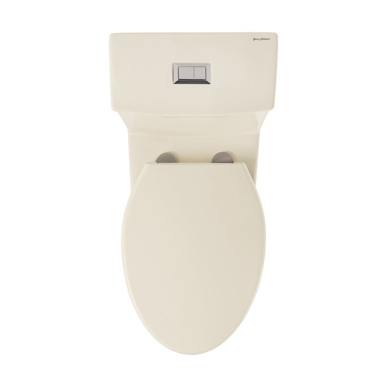 Bisque Elongated Dual Flush One-Piece Toilet