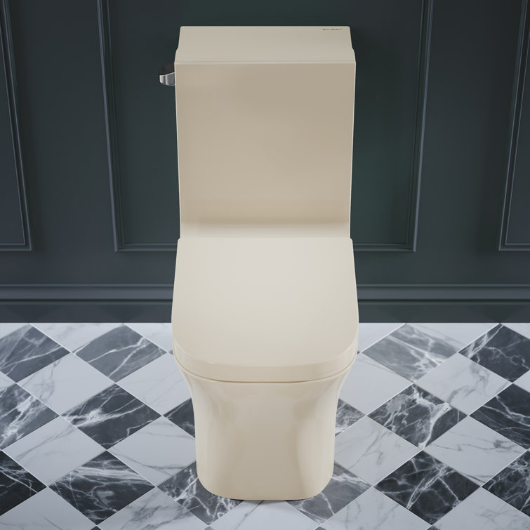 Concorde Bisque Square High-Efficiency Dual-Flush Toilet