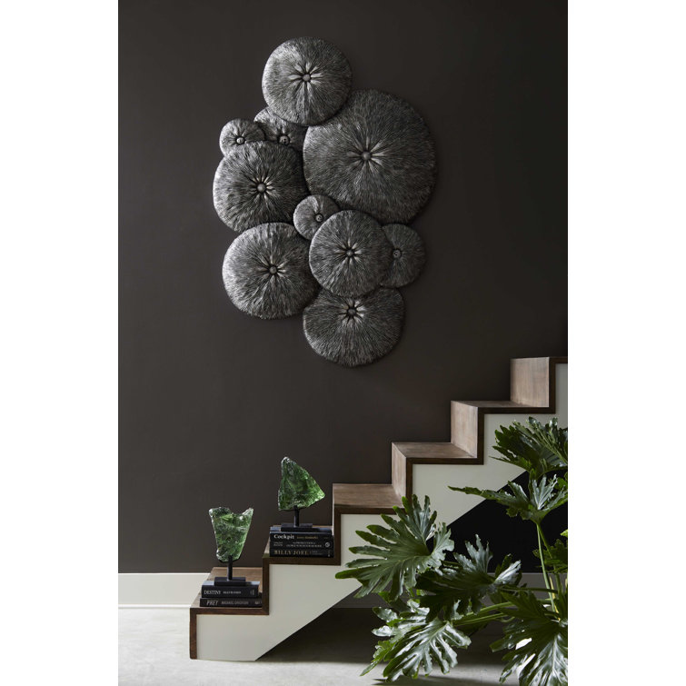 Transitional Green and Black Refractory Glass Sculpture