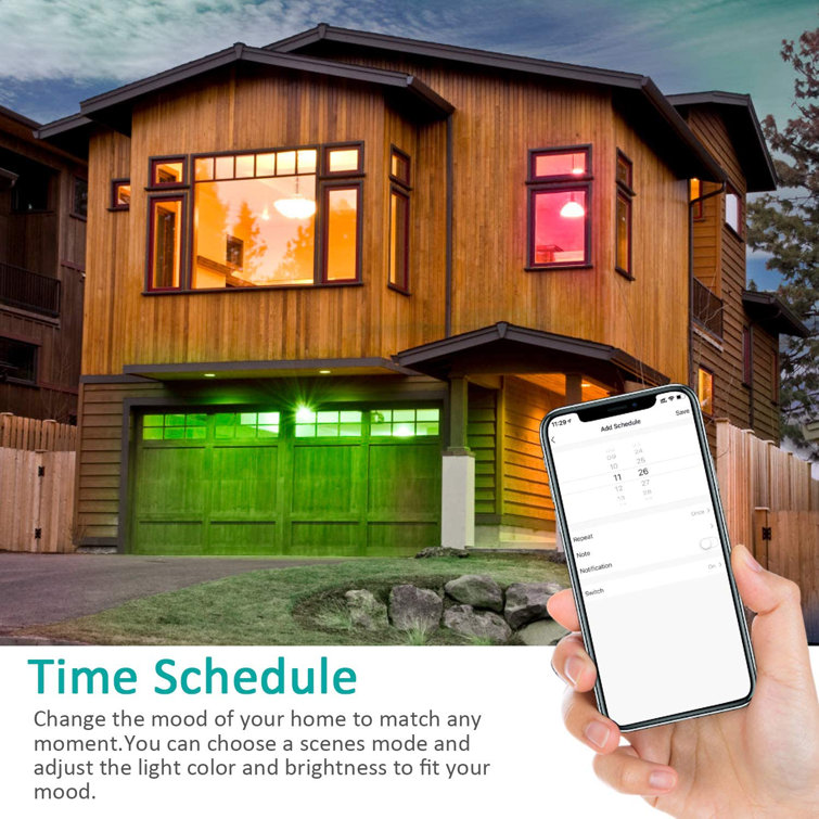 Multi-Color Dimmable LED Smart Bulbs with Voice Control