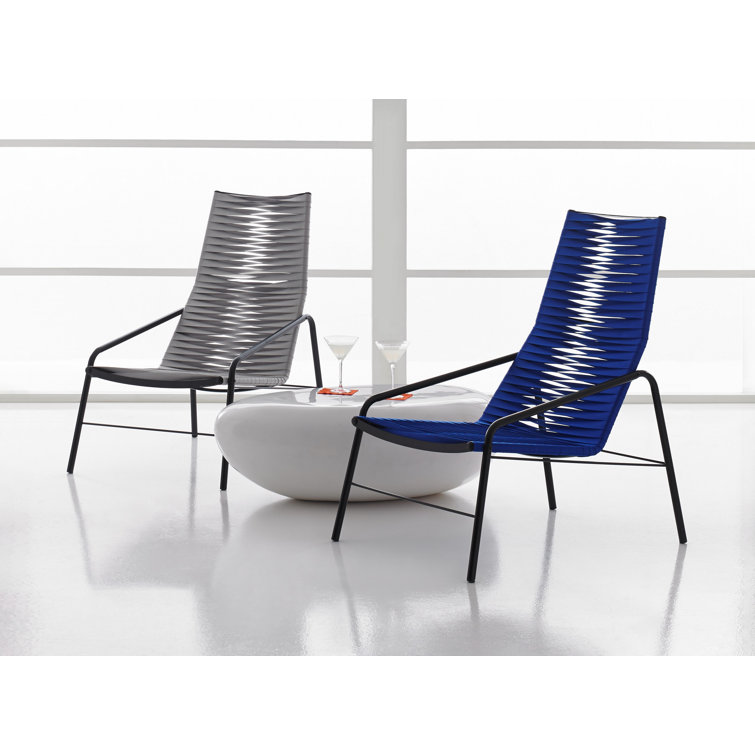 White Oval Contemporary Outdoor Wooden Coffee Table